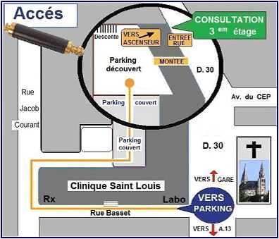 Plan clinique St Louis - Poissy